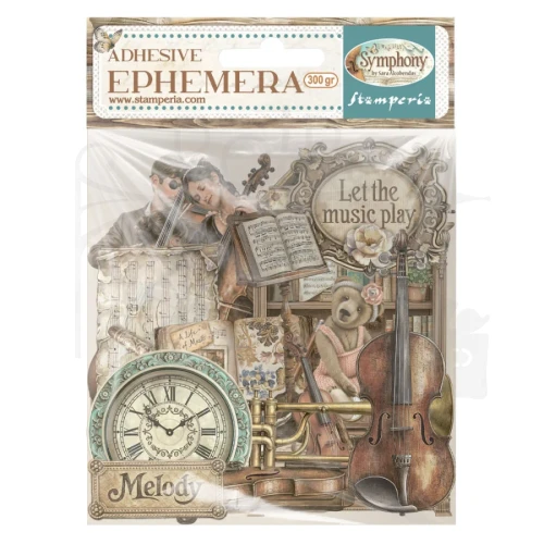 Ozdoby papierowe samoprzylepne Ephemera Symphony DFLCT84 Stamperia
