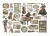 Ozdoby papierowe samoprzylepne Ephemera Symphony DFLCT84 Stamperia