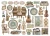 Ozdoby kształty tekturowe Die Cuts Symphony DFLDC136 Stamperia