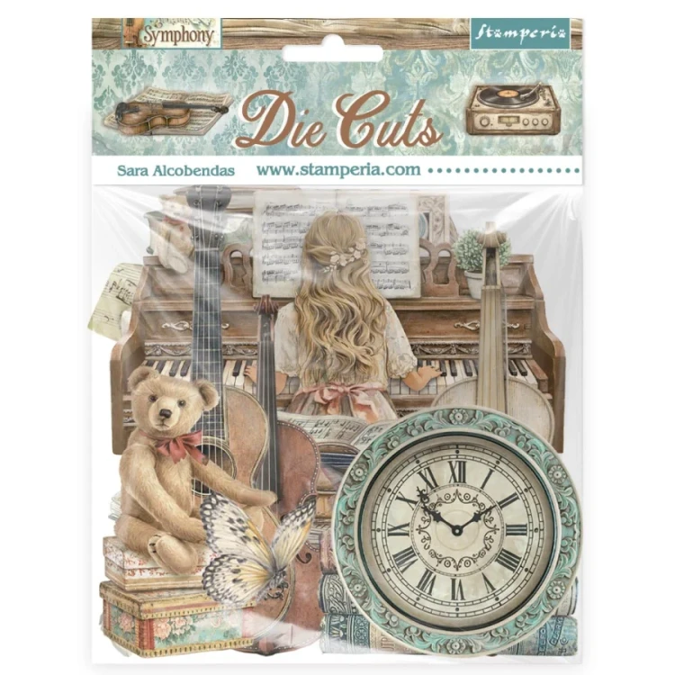 Ozdoby kształty tekturowe Die Cuts Symphony DFLDC136 Stamperia