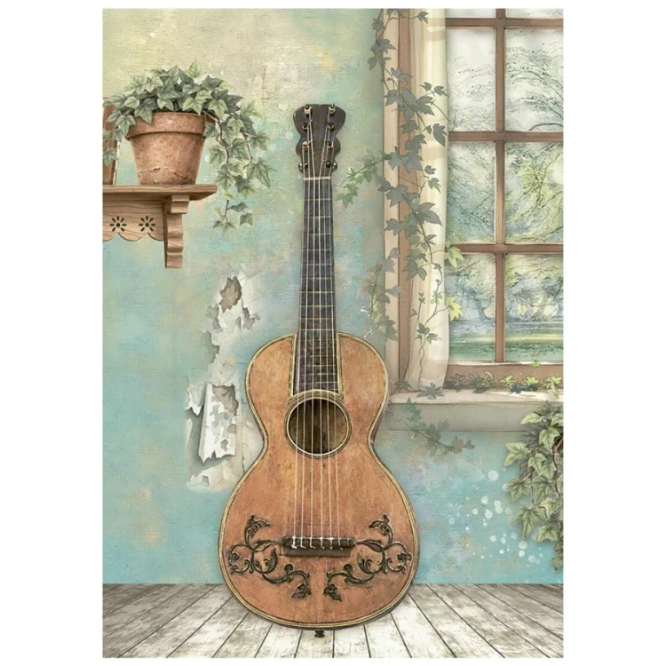 Papier ryżowy A6 Symphony 8 arkuszy DFSA6X07 Stamperia