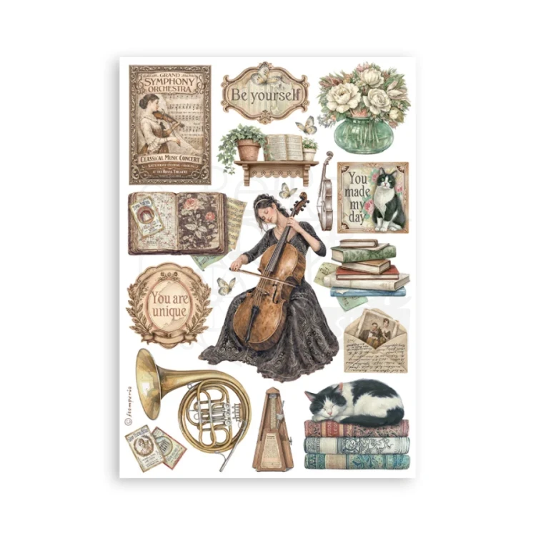 Papier washi A5 Symphony SBW34 Stamperia