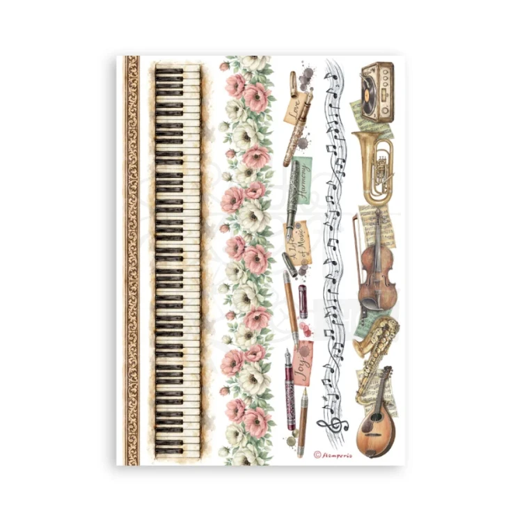 Papier washi A5 Symphony SBW34 Stamperia