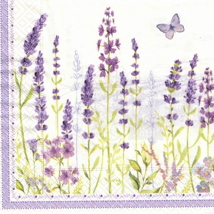Serwetka 33x33 - Pole lawendy