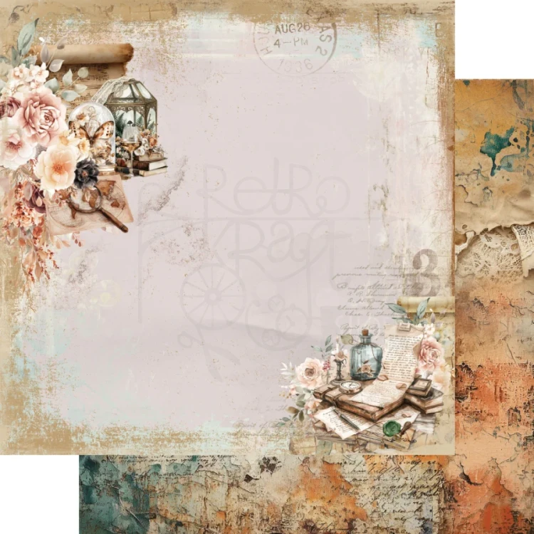 Zestaw papierów do scrapbookingu 20x20 In the library - AA-ITB-08 Alchemy of Art