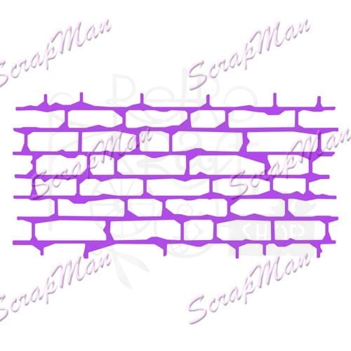 Wykrojnik Collage brick wall ScrapMan