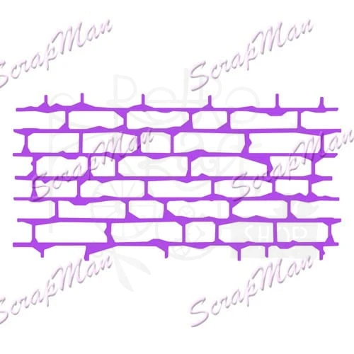Wykrojnik Collage brick wall ScrapMan