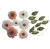 Kwiaty kwiatki papierowe Buttons &amp; Keepsakes 14 sztuk 684761 Prima