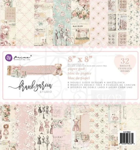 Zestaw papierów do scrapbookingu 20x20 Buttons &amp; Keepsakes 32 arkusze 982362 Prima