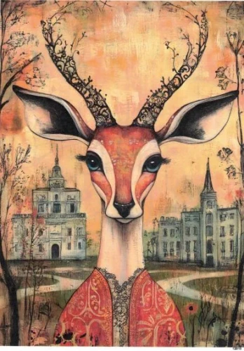 Papier ryżowy do decoupage A5 Jeleń 12010