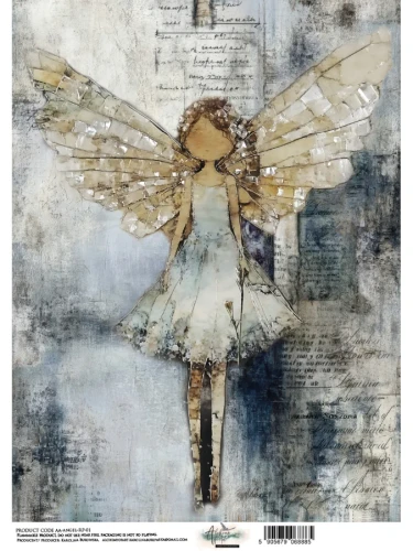 Papier ryżowy do decoupage A4 Anioł - AA-ANGEL-RP-01 Alchemy of Art