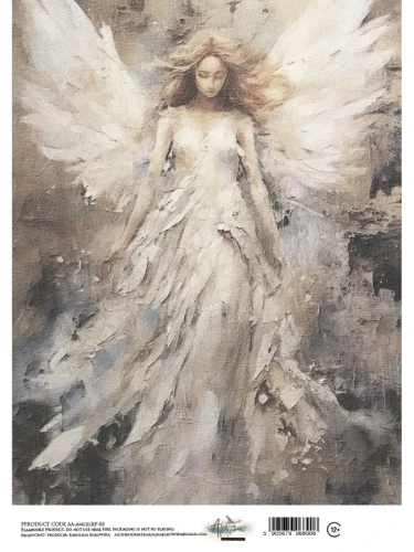 Papier ryżowy do decoupage A4 Anioł - AA-ANGEL-RP-03 Alchemy of Art