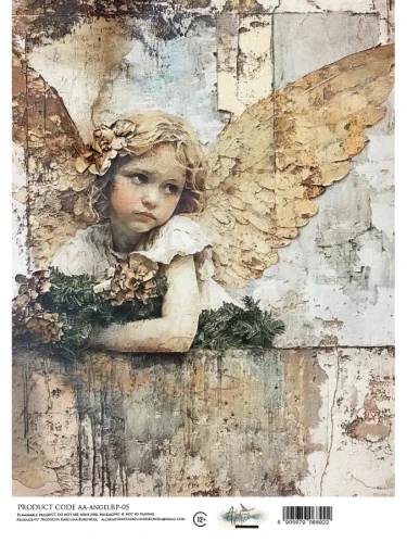 Papier ryżowy do decoupage A4 Anioł - AA-ANGEL-RP-05 Alchemy of Art