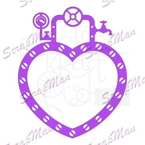Wykrojnik Steampunk heart ScrapMan