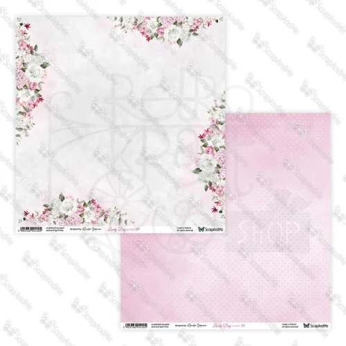 Papier do scrapbookingu 30x30 Lovely Day IN PINK 09/10 ScrapAndMe