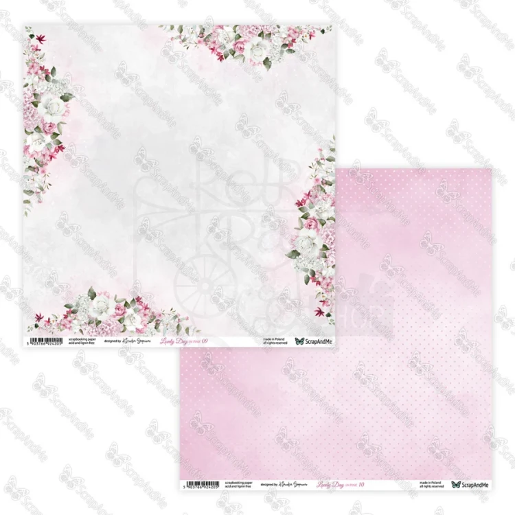 Papier do scrapbookingu 30x30 Lovely Day IN PINK 09/10 ScrapAndMe