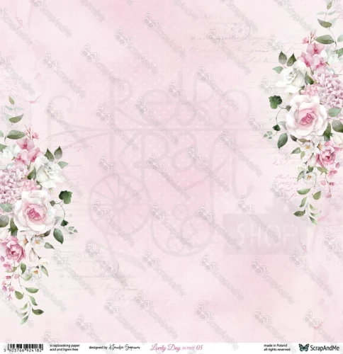Papier do scrapbookingu 30x30 Lovely Day IN PINK 05/06 ScrapAndMe