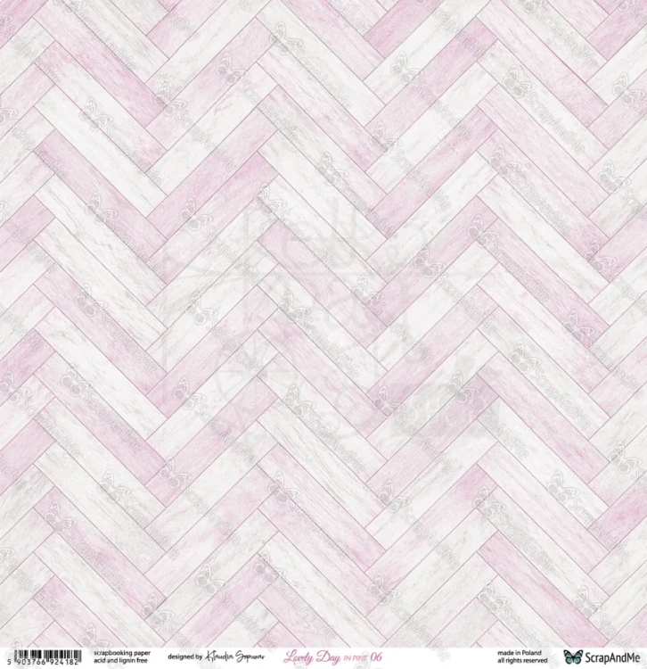 Papier do scrapbookingu 30x30 Lovely Day IN PINK 05/06 ScrapAndMe