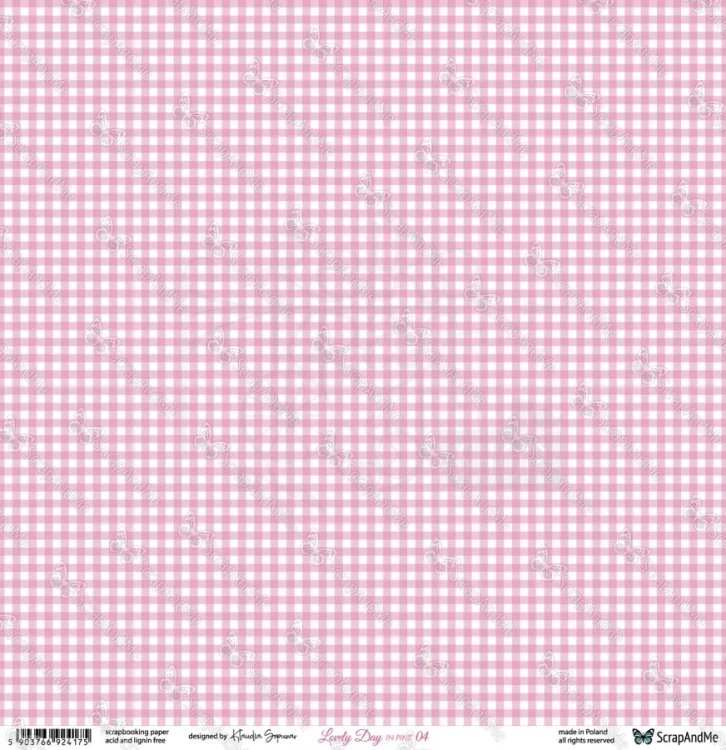 Papier do scrapbookingu 30x30 Lovely Day IN PINK 03/04 ScrapAndMe