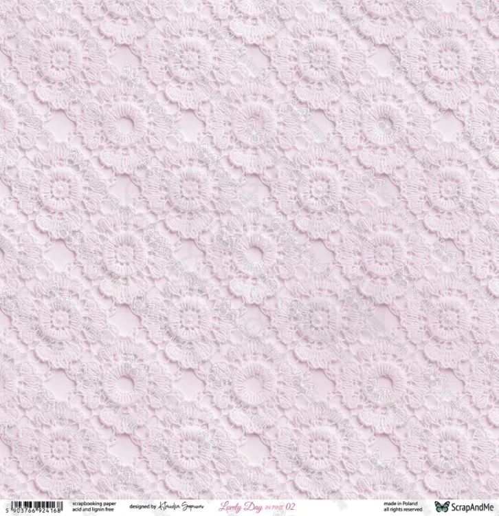 Papier do scrapbookingu 30x30 Lovely Day IN PINK 01/02 ScrapAndMe