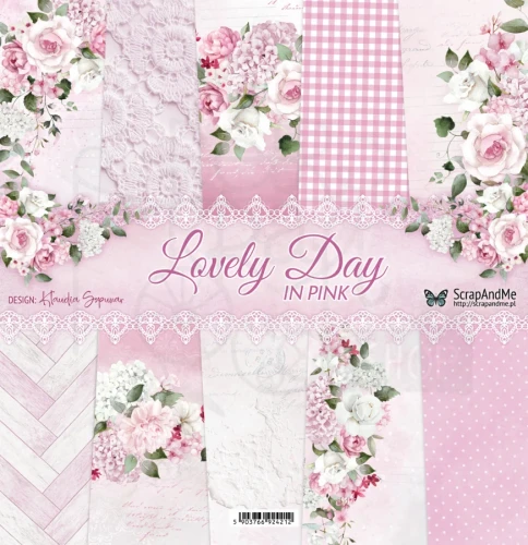 Zestaw papierów do scrapbookingu 30x30 Lovely Day IN PINK ScrapAndMe