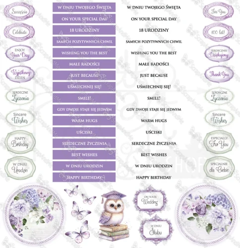 Papier do scrapbookingu 30x30 Lovely Day IN VIOLET - Okładka ScrapAndMe