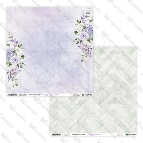 Papier do scrapbookingu 30x30 Lovely Day IN VIOLET 05/06 ScrapAndMe