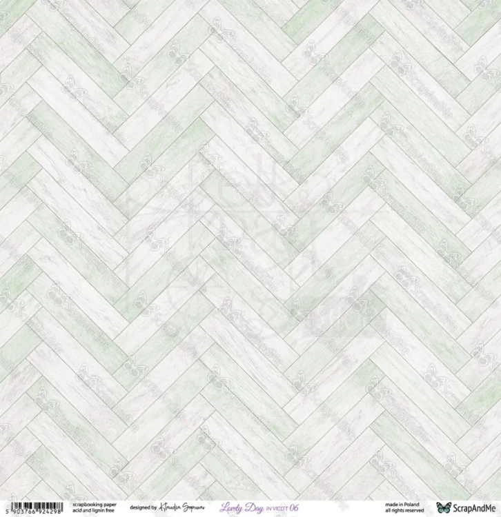 Papier do scrapbookingu 30x30 Lovely Day IN VIOLET 05/06 ScrapAndMe