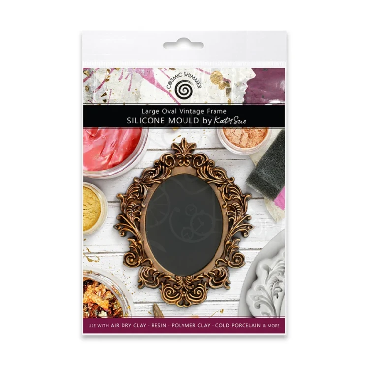 Foremka silikonowa Large Oval Vintage Frame CE0133-CS Cosmic Shimmer