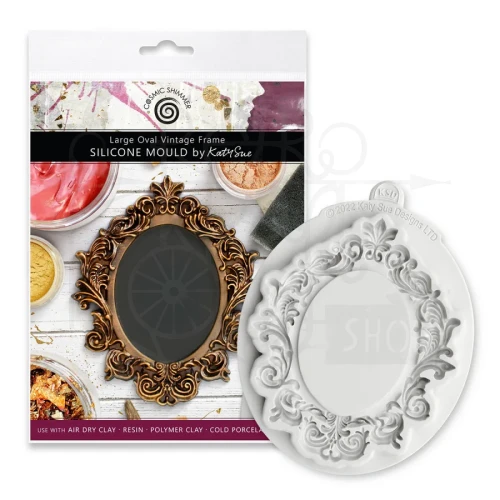Foremka silikonowa Large Oval Vintage Frame CE0133-CS Cosmic Shimmer