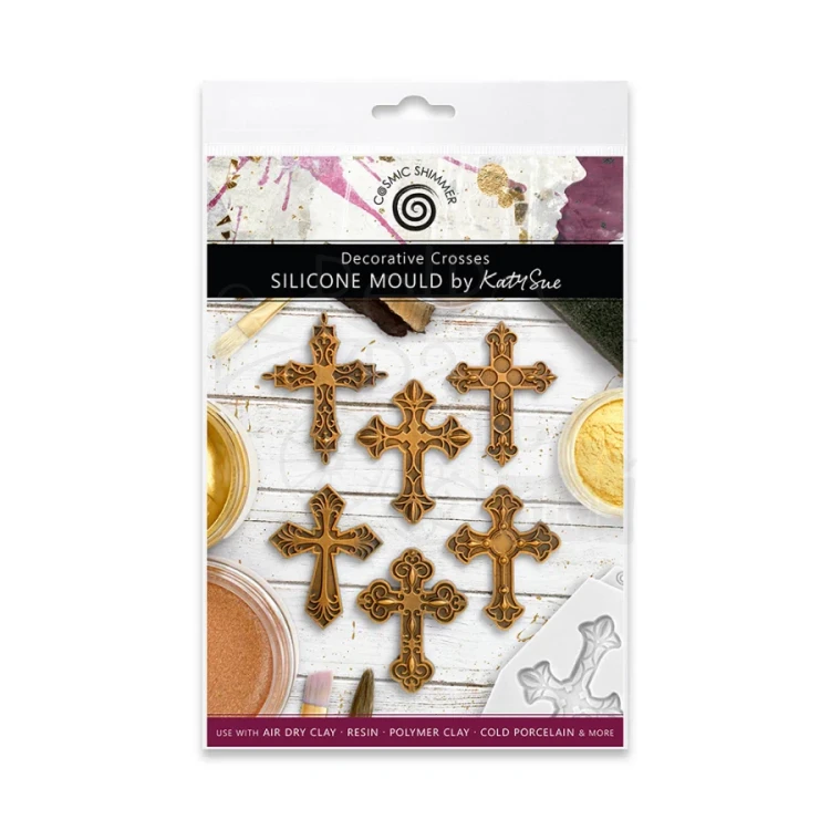 Foremka silikonowa Decorative Crosses CA0254-CS Cosmic Shimmer