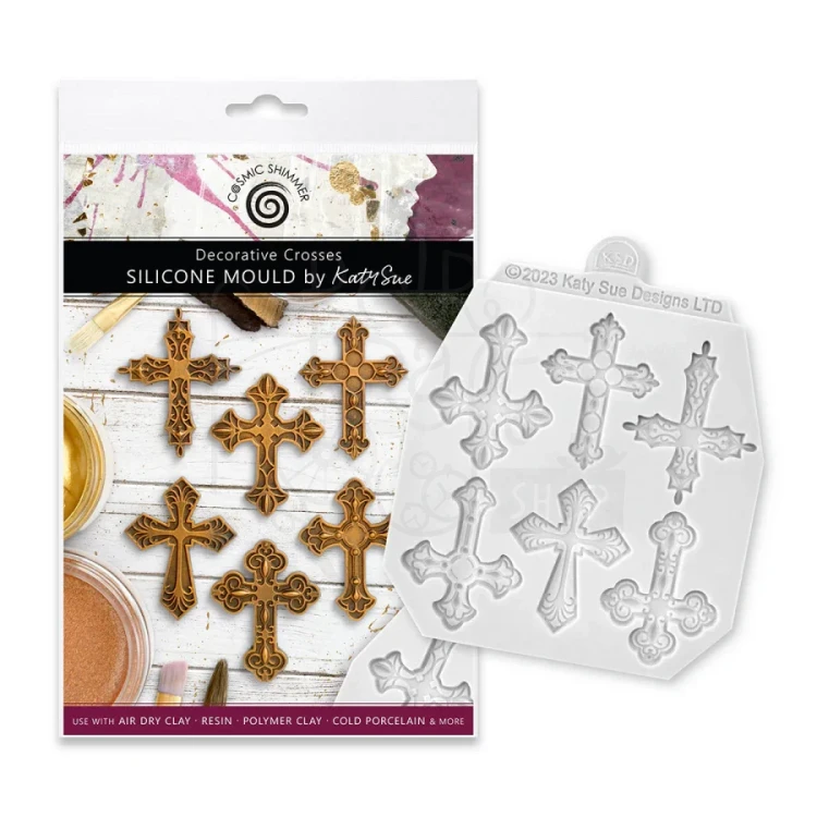 Foremka silikonowa Decorative Crosses CA0254-CS Cosmic Shimmer