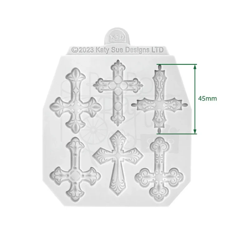Foremka silikonowa Decorative Crosses CA0254-CS Cosmic Shimmer