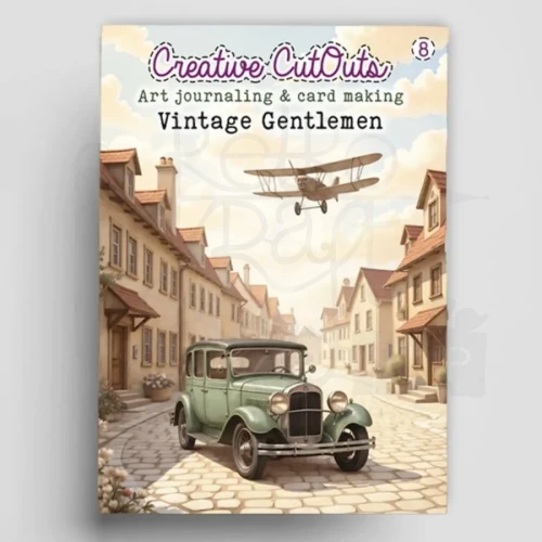 Zestaw A4 Creative CutOuts Art Journaling &amp; Card Making Book Vintage Gentlemen 10 stron CCOBOEK-008 Creatief Art