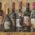 Serwetka 33x33 - Butelki z winem retro