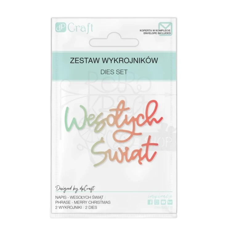 Wykrojnik - Wesołych świąt JCMA-135 dpCraft