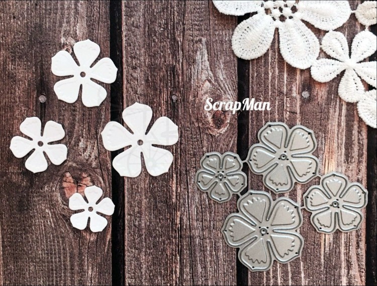 Wykrojniki Flowers 6 ScrapMan