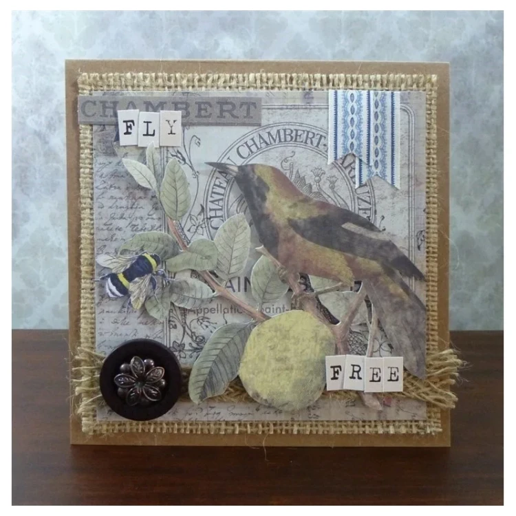 Zestaw kwadratowych kopert i kart - kraft 50szt PMA-150612 Docraft