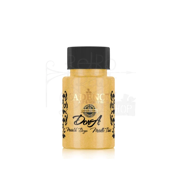 Farba dekoracyjna Dora Metalik Maya Gold Złoto Majów 50ml DM122 Cadence