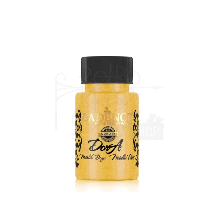 Farba dekoracyjna Dora Metalik Brilliant Gold Błyszczące Złoto 50ml DM121 Cadence