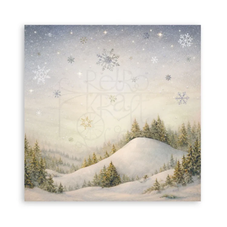 Zestaw papierów jednostronnych do scrapbookingu 20x20 Silent Night 22 arkusze SBBSXB28 Stamperia