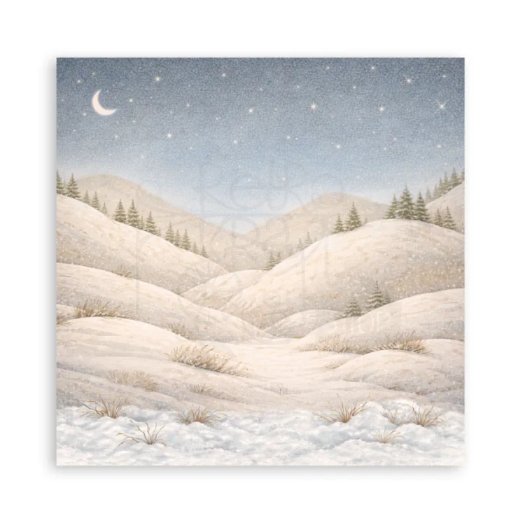 Zestaw papierów jednostronnych do scrapbookingu 20x20 Silent Night 22 arkusze SBBSXB28 Stamperia