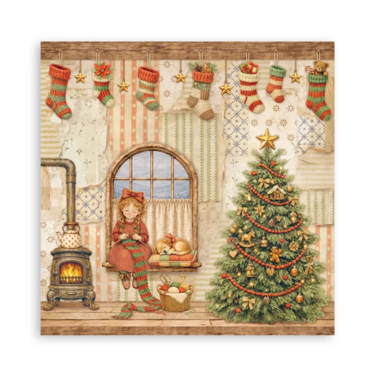 Zestaw papierów jednostronnych do scrapbookingu 20x20 Silent Night 22 arkusze SBBSXB28 Stamperia