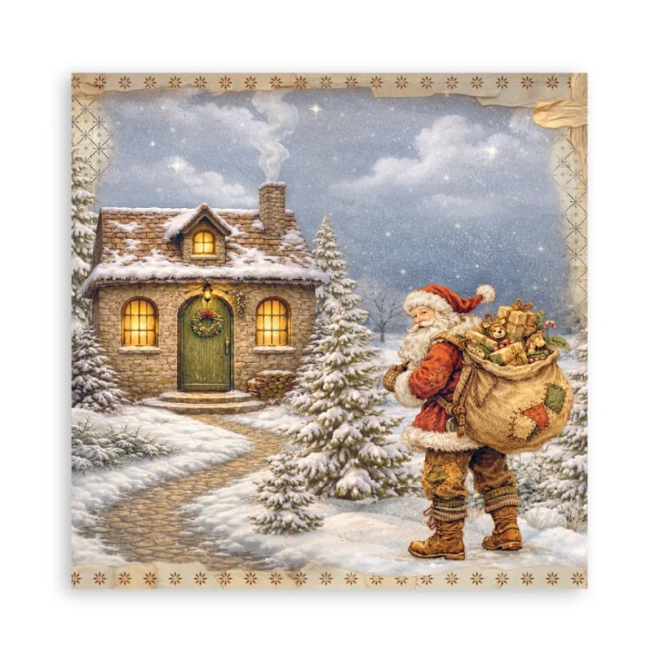 Zestaw papierów jednostronnych do scrapbookingu 20x20 Silent Night 22 arkusze SBBSXB28 Stamperia