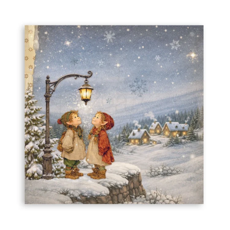 Zestaw papierów jednostronnych do scrapbookingu 20x20 Silent Night 22 arkusze SBBSXB28 Stamperia