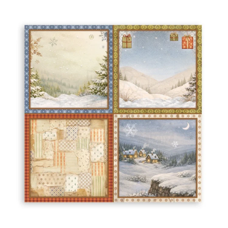 Zestaw papierów jednostronnych do scrapbookingu 20x20 Silent Night 22 arkusze SBBSXB28 Stamperia
