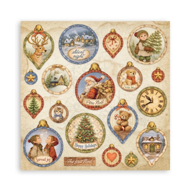 Zestaw papierów jednostronnych do scrapbookingu 20x20 Silent Night 22 arkusze SBBSXB28 Stamperia