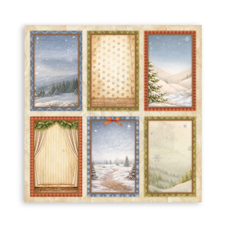 Zestaw papierów jednostronnych do scrapbookingu 20x20 Silent Night 22 arkusze SBBSXB28 Stamperia