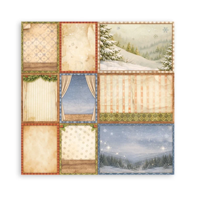 Zestaw papierów jednostronnych do scrapbookingu 20x20 Silent Night 22 arkusze SBBSXB28 Stamperia