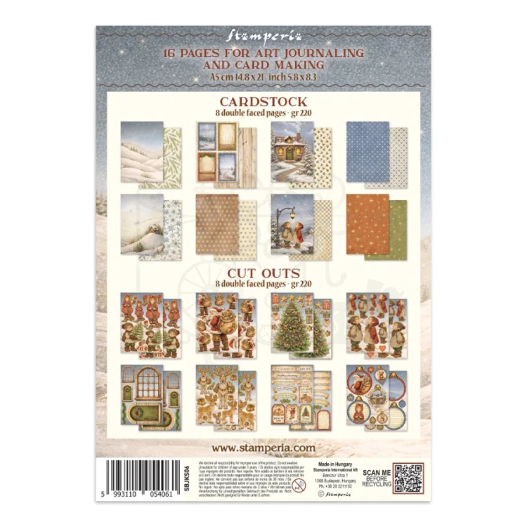 Junk Journal A5 Silent Night SBJKS06 Stamperia